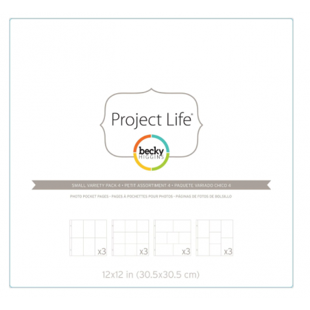 "Project Life • Page Protectors Small Variety 4
12pcs" 