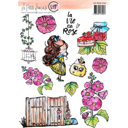 Motifs à découper: Collection La vie en rose - La Petite Francaise 