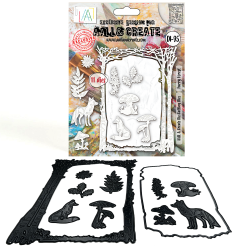 DI-095 - Die-Cutting Die Set - Furry Forest - AALL and Create 