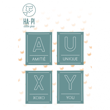 Matrices de découpe Cartes amitié - HA PI Little Fox 