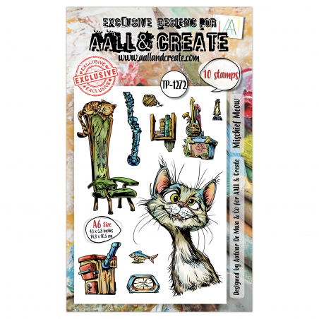 Tampon Clear - 1272 - Mischief Meow - AALL and Create Tampon Clear - 1272 - Mischief Meow - AALL and Create