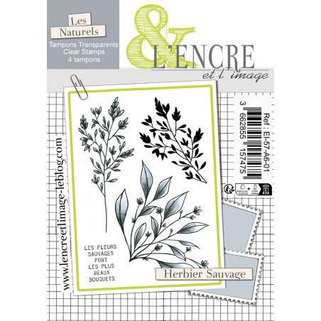 Tampon clear - Herbier Sauvage - lencreetlimage Tampon clear - Herbier Sauvage - lencreetlimage