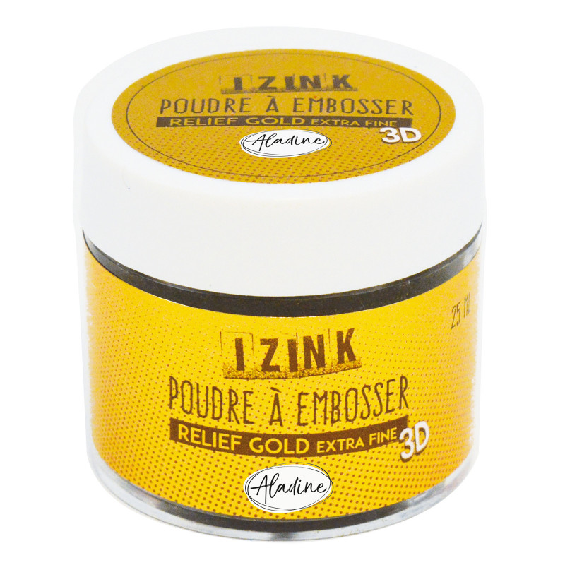 Poudre à embosser Gold extra fine - Izink - Aladine 