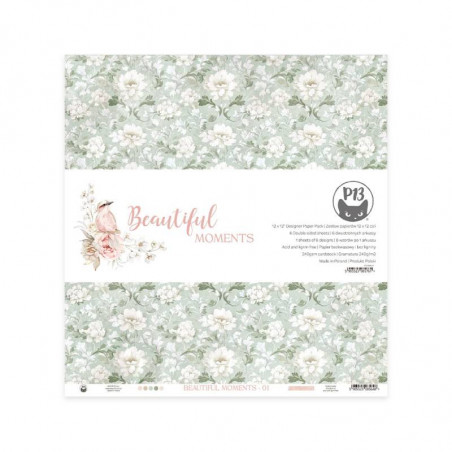 Paper pad Beautiful Moments, 12x12' - P13 Paper pad Beautiful Moments, 12x12' - P13
