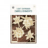 Light chipboard embellishments Breathe and Bloom 03, 4x6', 6pcs - P13 