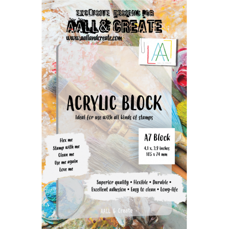 AALL and Create A7 Acrylic Block