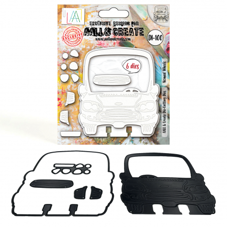 DI-100 - Die-Cutting Die Set - Nomad Wheels - AALL and Create DI-100 - Die-Cutting Die Set - Nomad Wheels - AALL and Create