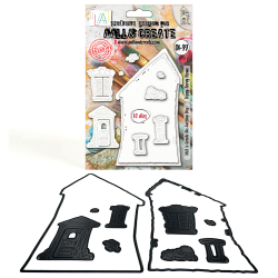 DI-099 - Die-Cutting Die Set - Topsy-Turvy Home - AALL and Create 
