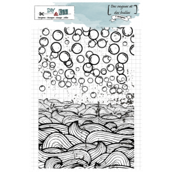 Plaque de texture : Des vagues et des bulles - DIY and Cie 