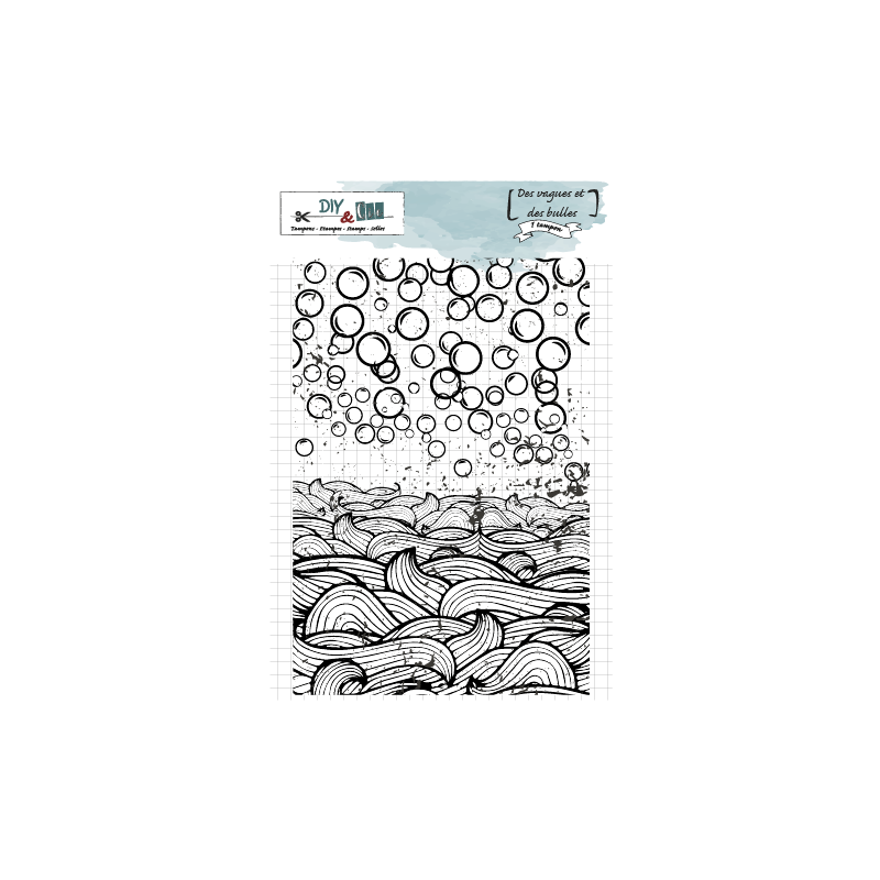 Plaque de texture : Des vagues et des bulles - DIY and Cie 