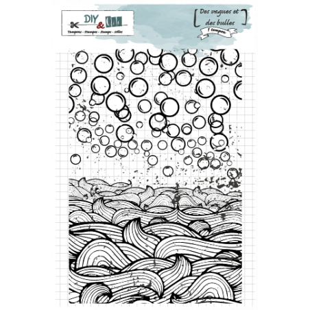Plaque de texture : Des vagues et des bulles - DIY and Cie Plaque de texture : Des vagues et des bulles - DIY and Cie