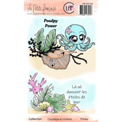 Tampon clear : Collection Coquillages et crustacés - Poulpy- La Petite Francaise 