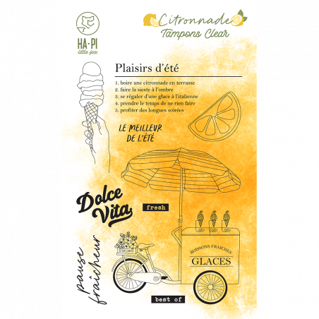 Tampons clear Plaisirs d'été - HA PI Little Fox Tampons clear Plaisirs d'été - HA PI Little Fox