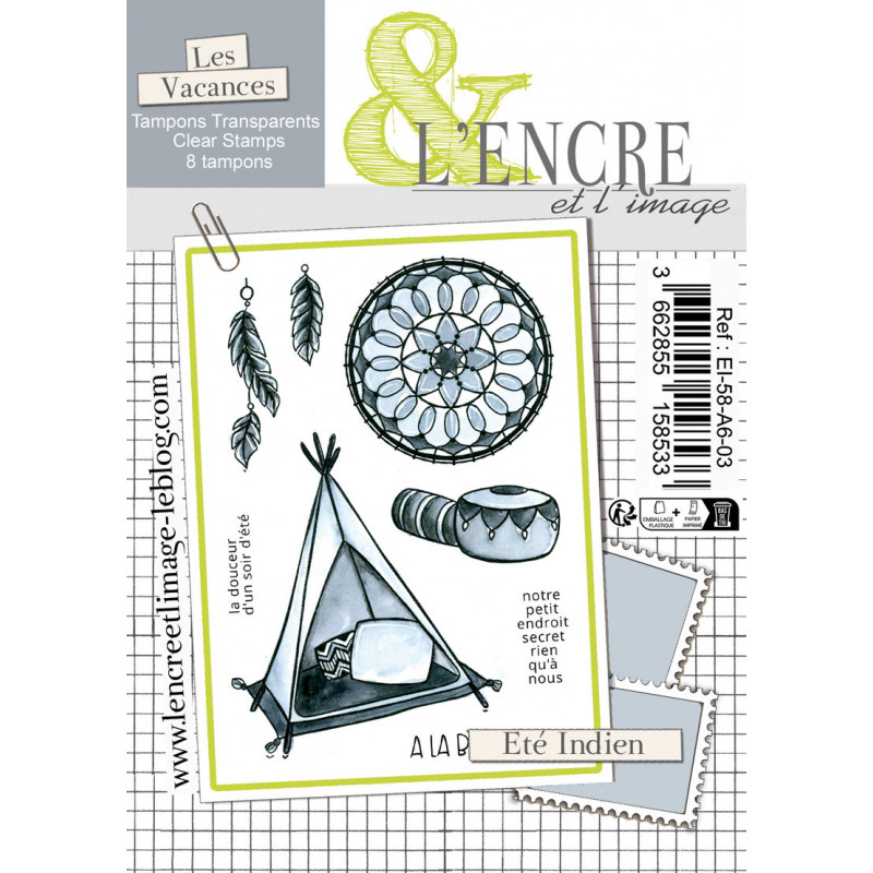 Tampon clear - Eté Indien - L'Encre et l'Image 
