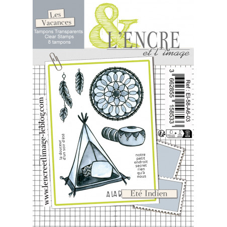 Tampon clear - Eté Indien - L'Encre et l'Image Tampon clear - Eté Indien - L'Encre et l'Image