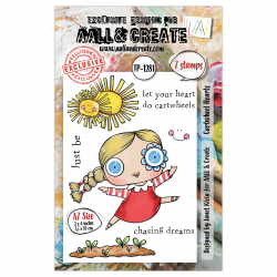 Tampon Clear - 1281 - Cartwheel Hearts - AALL and Create 