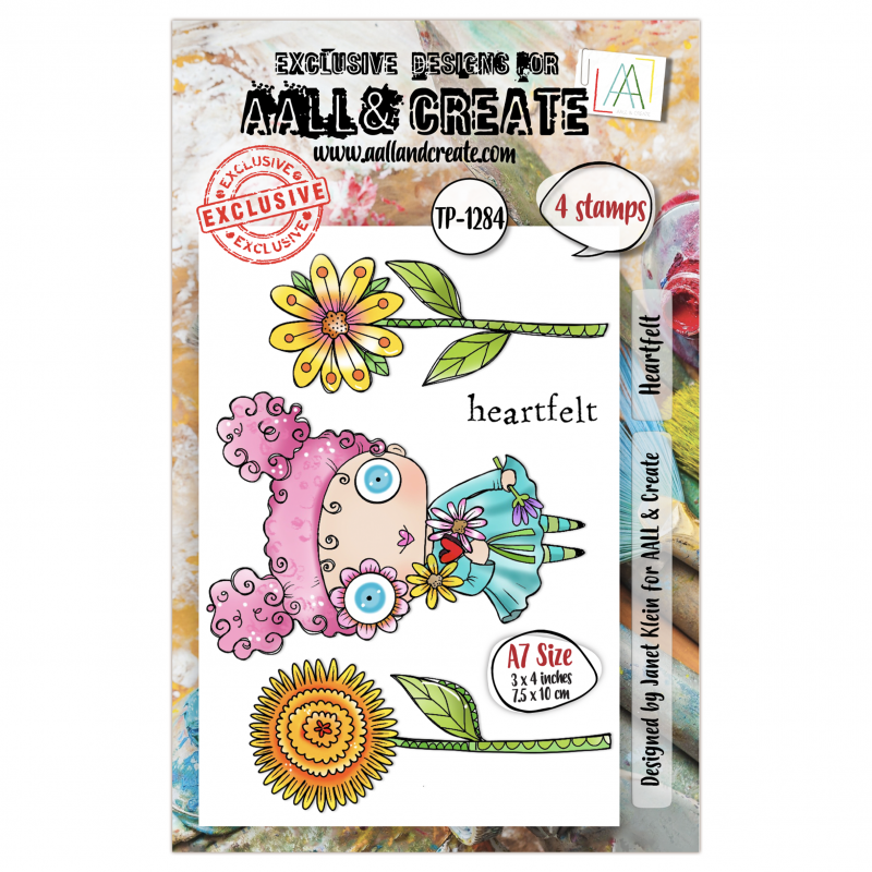 Tampon Clear - 1284 - Heartfelt - AALL and Create 