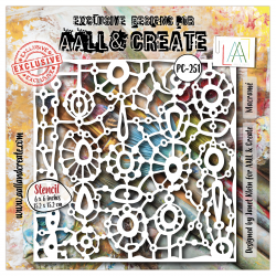 AALL and Create 251 - 6'x6' Stencil- Macramé 