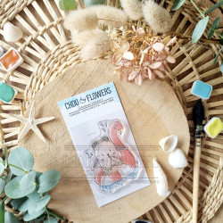 Tampon CLEAR A8 DOUDOU PISCINE SUD101 - Chou and flowers 