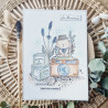 Tampon CLEAR A8 DOUDOU PROVENCE SUD102 - Chou and flowers 