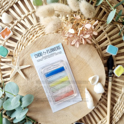 Tampon CLEAR A8 ETIQUETTE SUD103 - Chou and flowers 