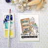 Tampon CLEAR A8 ETIQUETTE SUD103 - Chou and flowers 