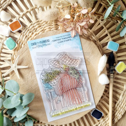 Tampon CLEAR A7 FILLE BORD DE MER SUD106 - Chou and flowers 