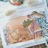 Tampon CLEAR A7 FILLE BORD DE MER SUD106 - Chou and flowers 