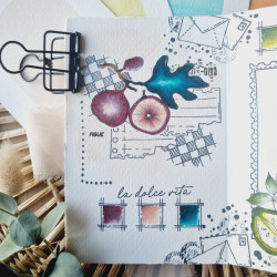 Tampon CLEAR A6 COURRIERS FLEURIS SUD112 - Chou and flowers 
