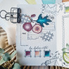 Tampon CLEAR A6 COURRIERS FLEURIS SUD112 - Chou and flowers 