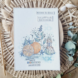 Tampon CLEAR A6 DEAR FRIEND SUD114 - Chou and flowers 