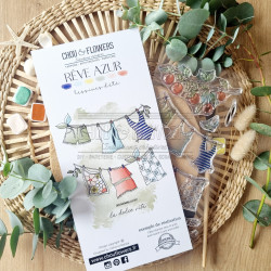 Tampon CLEAR DL LESSIVES D'ETE SUD116 - Chou and flowers 