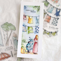 Tampon CLEAR DL LESSIVES D'ETE SUD116 - Chou and flowers 