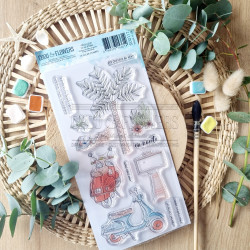 Tampon CLEAR DL UN AIR D'ITALIE SUD117 - Chou and flowers 
