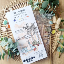 Tampon CLEAR DL UN AIR D'ITALIE SUD117 - Chou and flowers 
