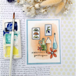 Tampon CLEAR DL MOSAIQUE D'ETE SUD118 - Chou and flowers 