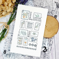 Tampon CLEAR DL MOSAIQUE D'ETE SUD118 - Chou and flowers 