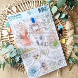 Tampon CLEAR A5 PARFUM DU SUD SUD120 - Chou and flowers 
