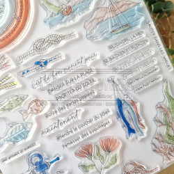 Tampon CLEAR A4 LE HUBLOT SUD123 - Chou and flowers 