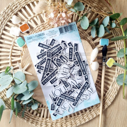 DIE-CUTS JOLIES PHRASES SUD SUD125 - Chou and flowers 