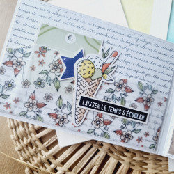 DIE-CUTS JOLIES PHRASES SUD SUD125 - Chou and flowers 
