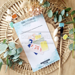 DIE-CUTS ETIQUETTE SUD SUD126 - Chou and flowers 