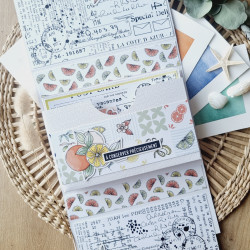 PAPETERIE CREATIVE REVE AZUR SUD131 - Chou and flowers 