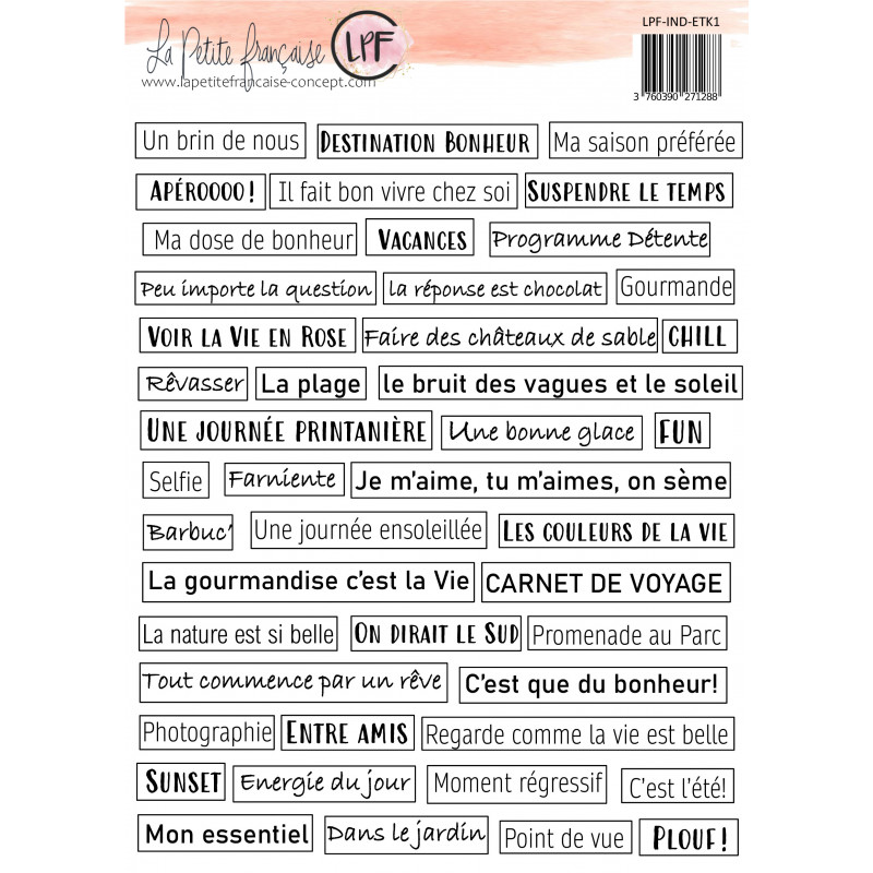Motifs à découper: Collection Les Indispensables- La Petite Francaise 
