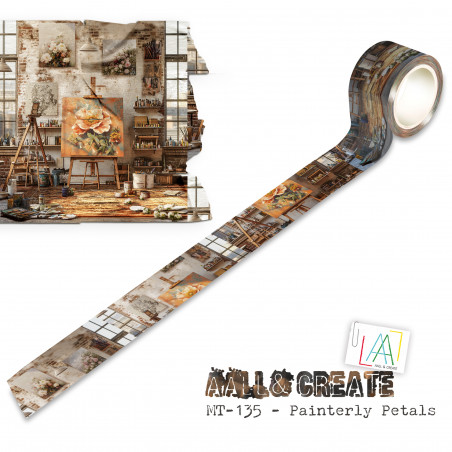 MT-135 - Masking Tape -Painterly Petals (Layer-It-Up!) - AALL and Create 