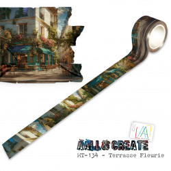 MT-134 - Masking Tape -Terrasse Fleurie (Layer-It-Up!) - AALL and Create 