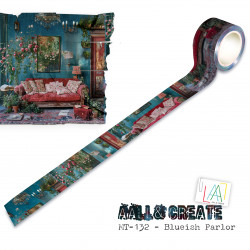 MT-132 - Masking Tape -Blueish Parlor (Layer-It-Up!) - AALL and Create 