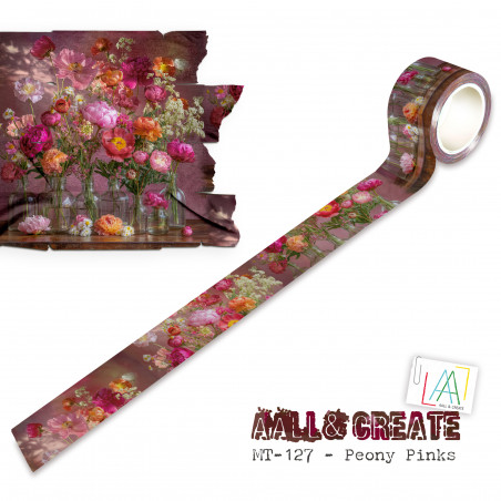 MT-127 - Masking Tape -Peony Pinks (Layer-It-Up!) - AALL and Create MT-127 - Masking Tape -Peony Pinks (Layer-It-Up!) - AALL and Create
