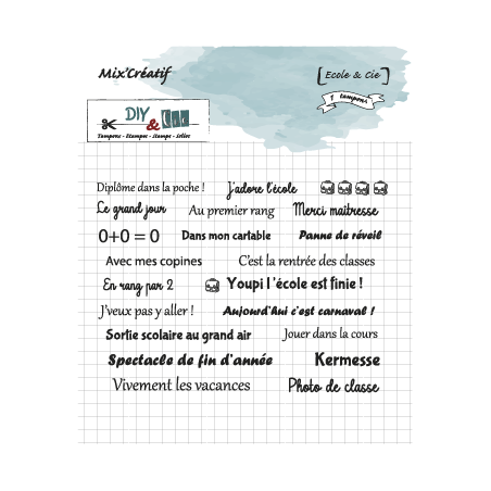 Tampon clear : Rentrée et cie - DIY and Cie 