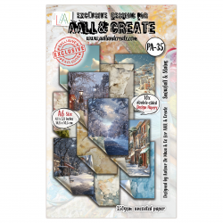 AALL and Create : Paper Pad 35 - Snowfall & Stains 